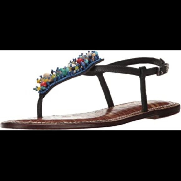 SAM Edelman Gabrielle Beaded Sandals Sz 6 Women’s - Picture 4 of 11